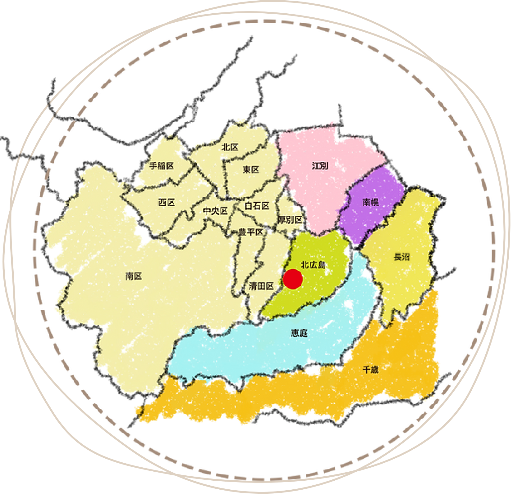 通園エリアマップ